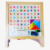 Dual Side Dry Erase White and Black Board With Stand
