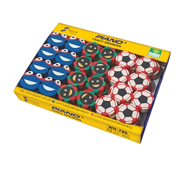 Piano Fancy Eraser WR-786 Pack of 12
