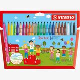 Felt-tip pen with triangular grip zone STABILO Trio A-Z