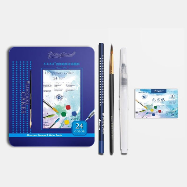 Giorgione® 24 Watercolor Cakes Set