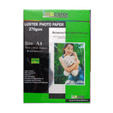 IMA A4 Photo Paper 270gm Luster Plastic 20 Sheets