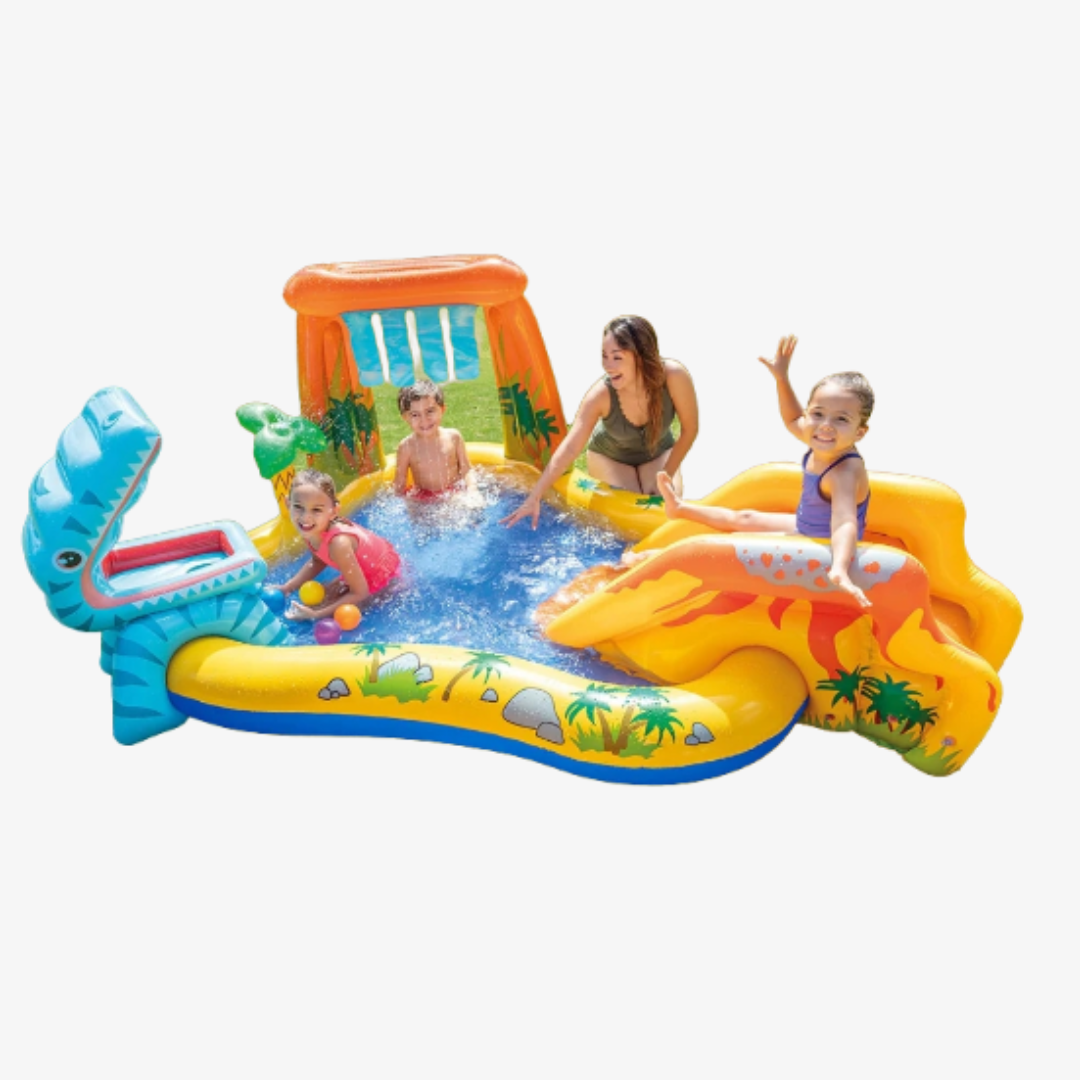 INTEX Dinosaur Play Center Swim Pool 8ft 2in X 6ft 3in X 3ft 7in