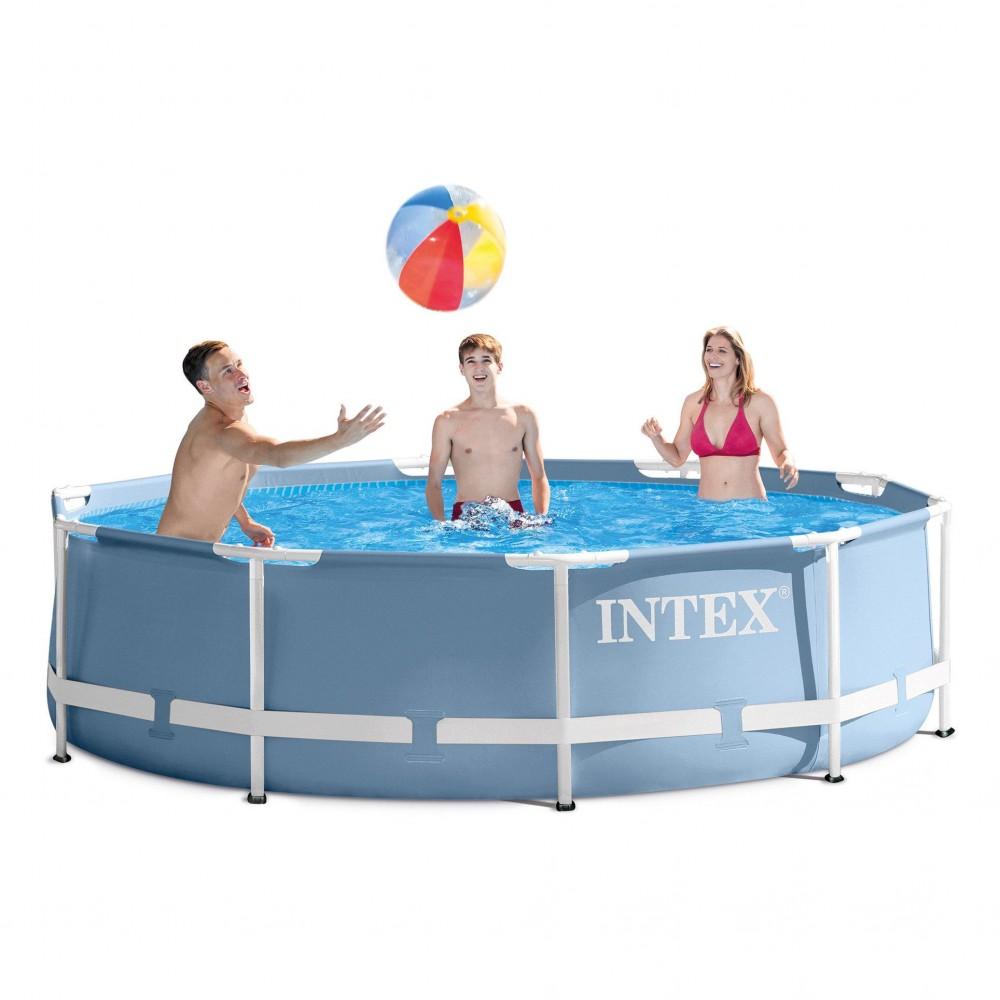 INTEX Prism Frame Pool 10ft x 30inches ( 305 cm X 76 cm ) With Filter Pump Type "H"