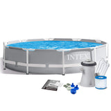 INTEX Prism Frame Pool 10ft x 30inches ( 305 cm X 76 cm ) With Filter Pump Type "H"