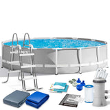INTEX Prism Frame Pool Round 14ft x 42" With Filter Pump
