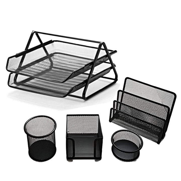 Metal Mesh Desk Set 5 DG63578 – thestationerycompany.pk