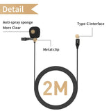 JMARY MC-R2 USB Type C Lavalier Microphone for Android Phones