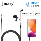 JMARY MC-R5 Professional 3.5mm Microphone with earphone