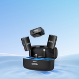 BOYAMIC All-in-One Dual Wireless Mic with On-Board Recoding