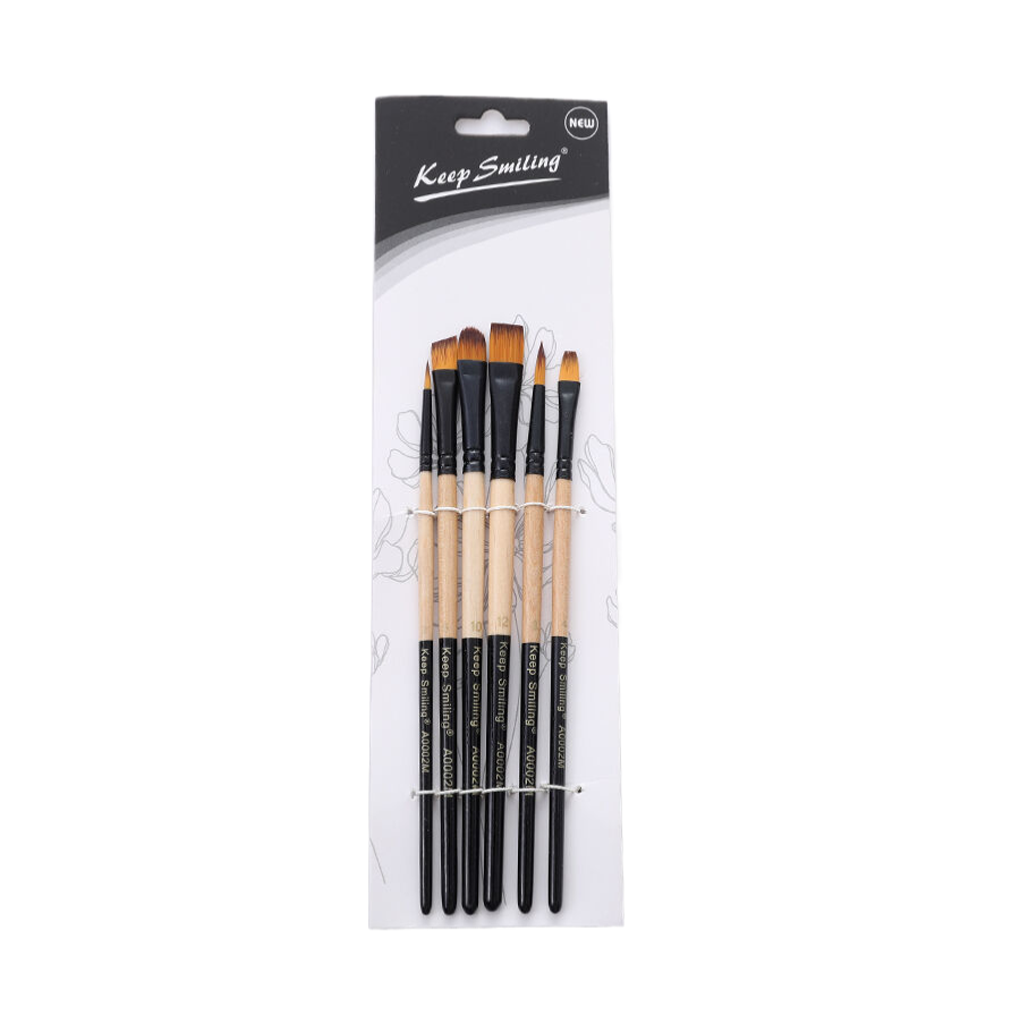Keep Smiling Mix Paint Brush Set of 6 – thestationerycompany.pk