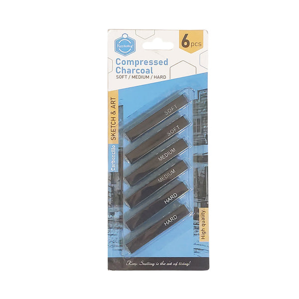 Keep Smiling Compressed Charcoal Set of 6