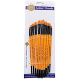 Keep Smiling Acrylic Chisel Brush Pack Of 10