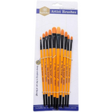 Keep Smiling Acrylic Filbert Brush Pack Of 10