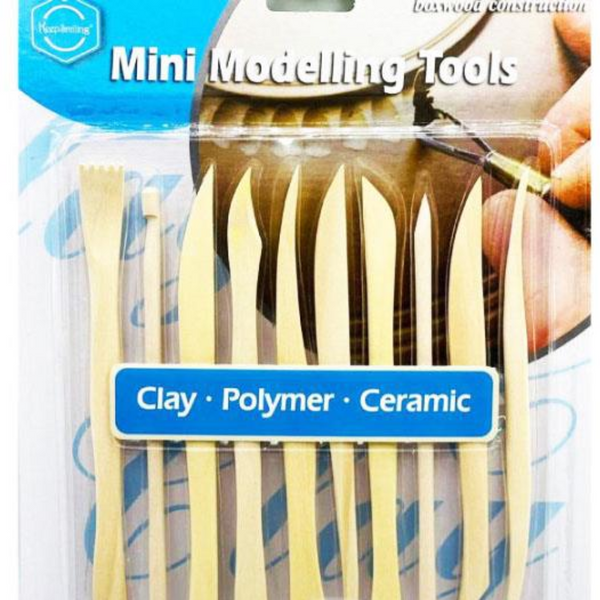 Keep Smiling Pottery Mini Modeling Tools Sculpture Set Pack of 10