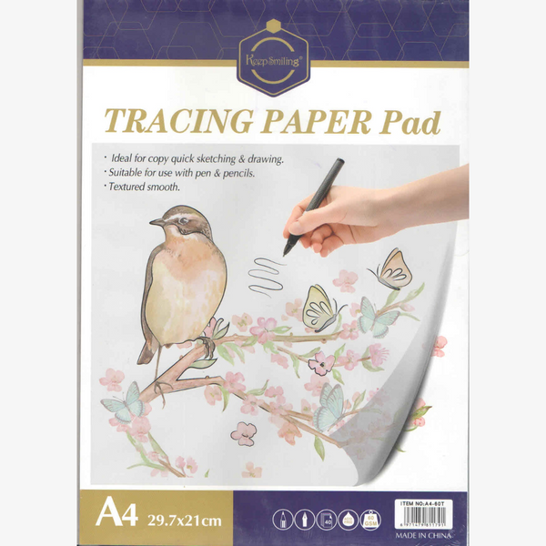 Keep smiling Tracing Paper Pad 40 Sheets 60gsm