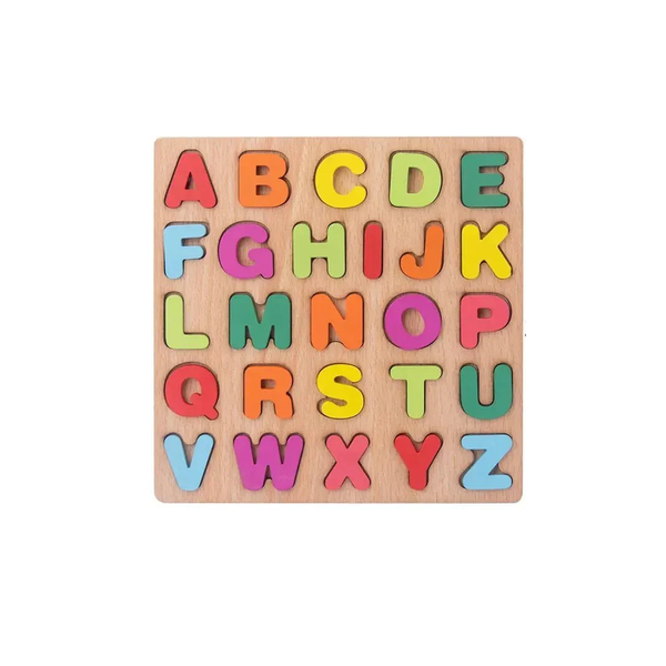 Kids 3D Colorful Alphabet Wooden Learning Toys