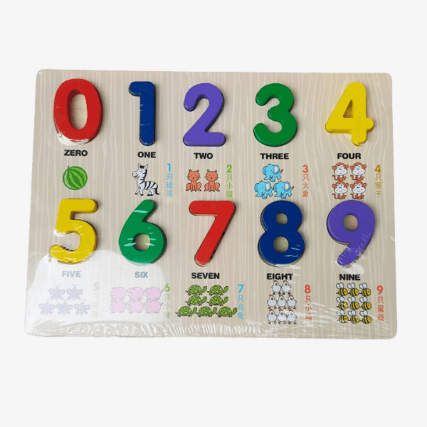 Kids 3D Colorful Numbers Wooden Learning Toys