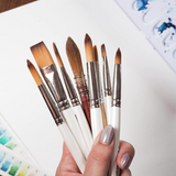 Kum Synthetic Round Brushes