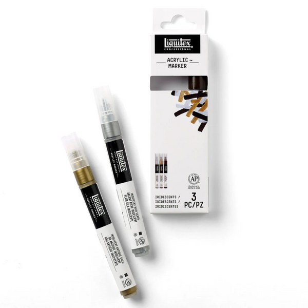 Liguitex Acrylic Marker Iridescents Set of 3