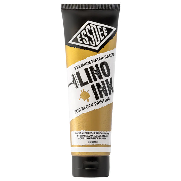 Lino Block Printing Inks Gold - 100ml Gold LPI/15R100