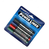 Mungyo POWER LINER Permanent Marker Set of 4