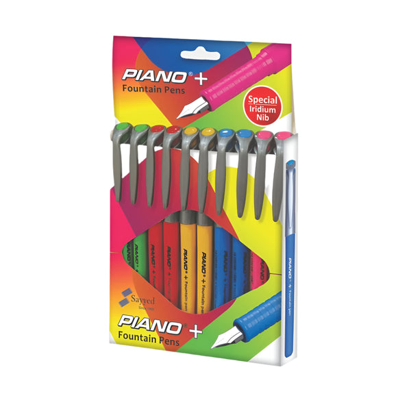 Piano Fountain Pen Plus Pack Of 10