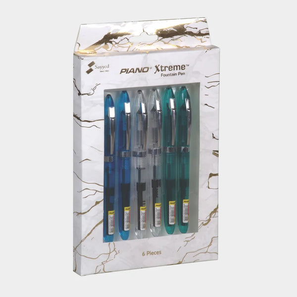 Piano Xtreme Fountain Pen Pack Of 6