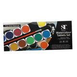 ST watercolor Tablet set of 24 Plastic Box