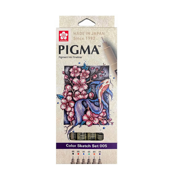 Sakura Pigma Micron 005 Colour Set of 6