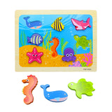 3D Colorful Animals & Vehicles Puzzle Board Game for Kids