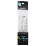 Keep Smiling Synthetic Hair Round Tip Paint Brushes Pack of 6