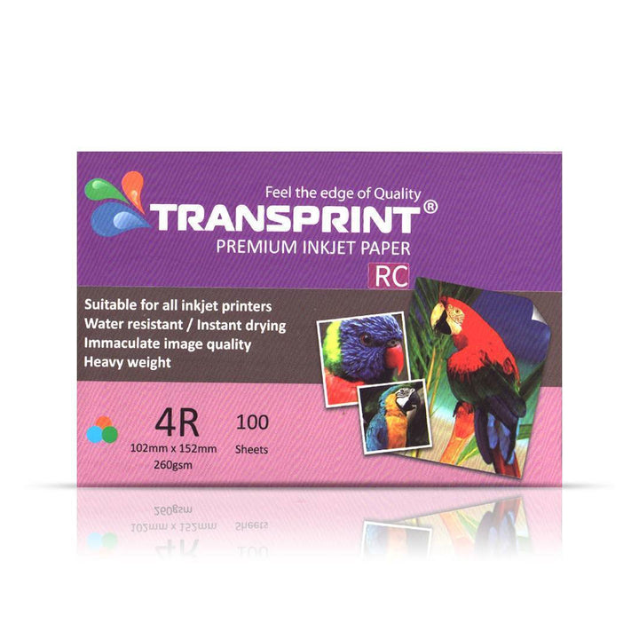 Transprint Paper Transprint 4x6 Photo Paper 260gm Lusster 100 Sheets ...