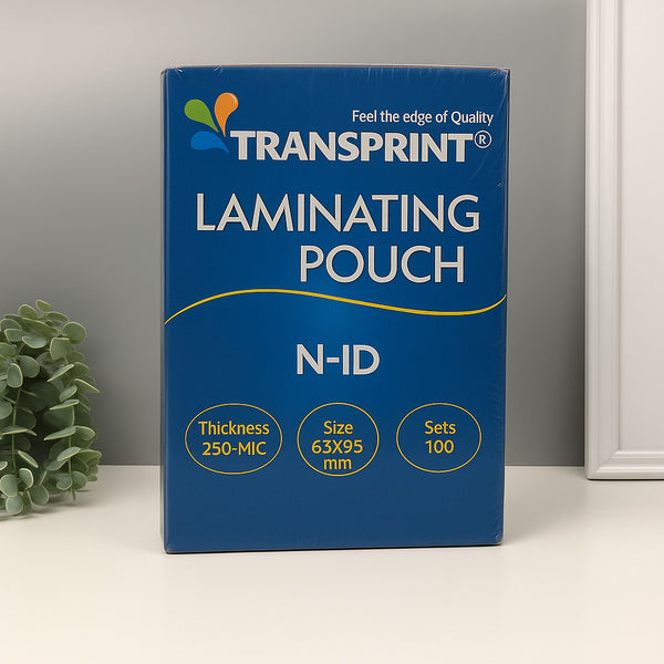 Transprint 250 Micron Lamination Pouch Pack of 100