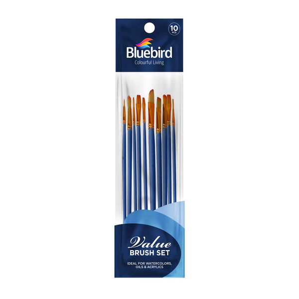 Bluebird Value Art Brush Set – 10 pcs