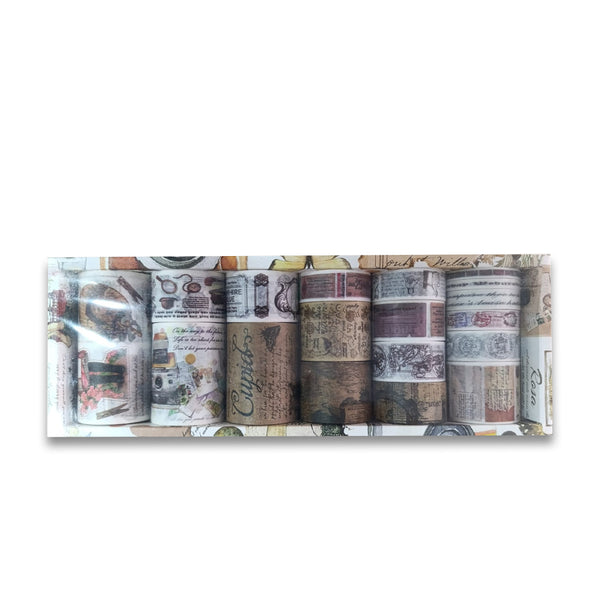 Vintage Washi Tape Sticker Set of 18pcs - Style 3