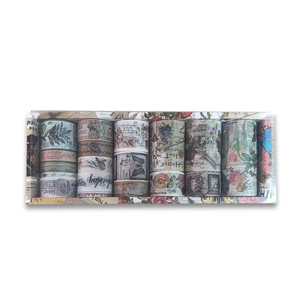 Vintage Washi Tape Sticker Set of 18pcs