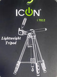 ICON i7812 Professional Overhead Tripod Plus Monopod Multipurpose For Mobiles, Mirrorless Cameras, DSLR