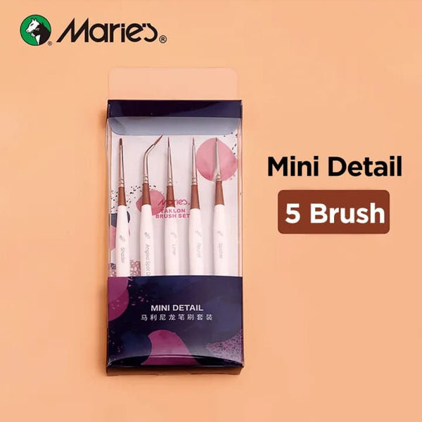 Maries Mini Detail Brush For Painting Set of 5