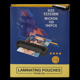 Crystal 150 Micron Lamination Pouch Pack of 100