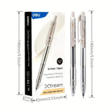 DELI EQ02120 RETRACTABLE SMOOTH BALLPOINT PEN 0.7MM