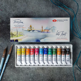 White Nights Watercolor Paints Set Of 12 Tubes – 10ml