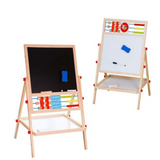 Wooden Lifting and Folding Drawing Board With Abacus