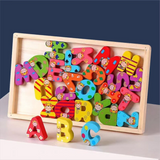 Wooden Colorful Small Alphabet a-z Board
