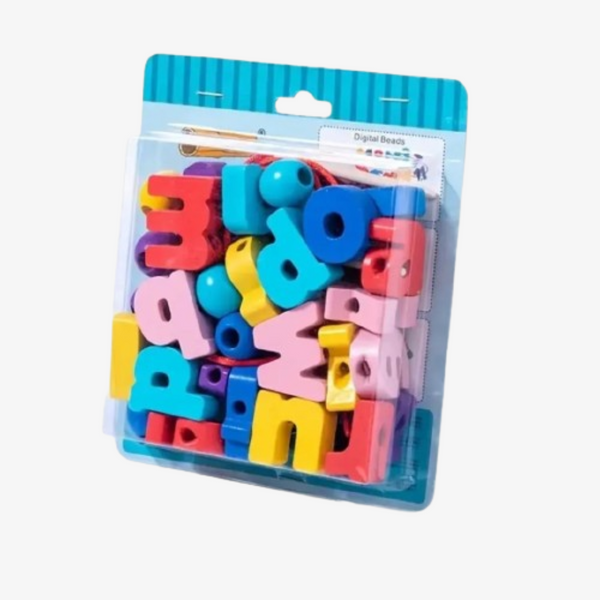 Wooden Alphabets Capital Letter Beads