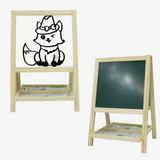 Wooden Multifunction Folding Learning Board Double Sided