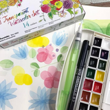 KURETAKE Zig Transparent Watercolor Pack of 14 Colors