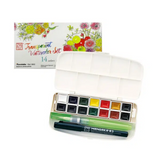 KURETAKE Zig Transparent Watercolor Pack of 14 Colors