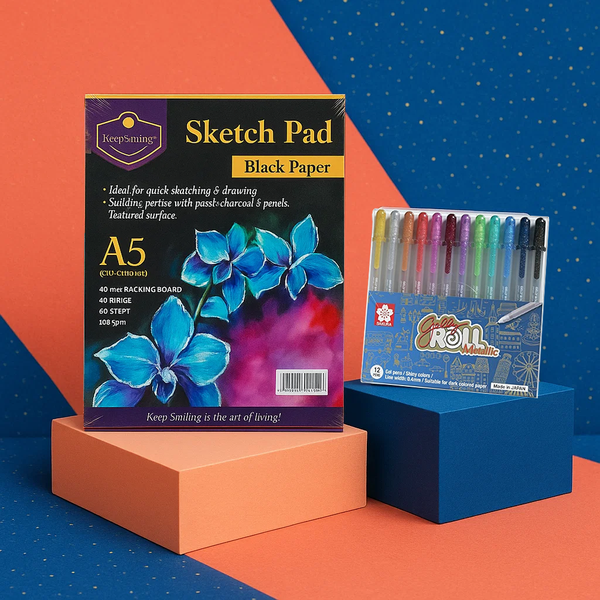 Black Sketch Drawing Set