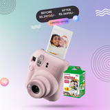 Fujifilm Instax Mini 12 Instant Camera with Fujifilm Instant Film (Blossom Pink)