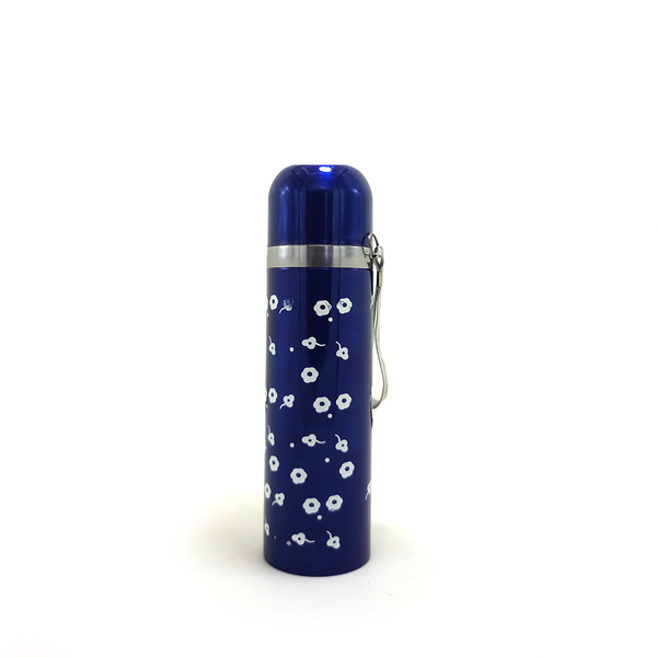 Flower Design Water Bottle Metal Flask